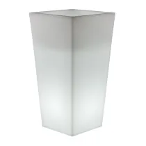 VASO SOLARE MELISA LED 30X30XH60 CM RGB C/TELECOM