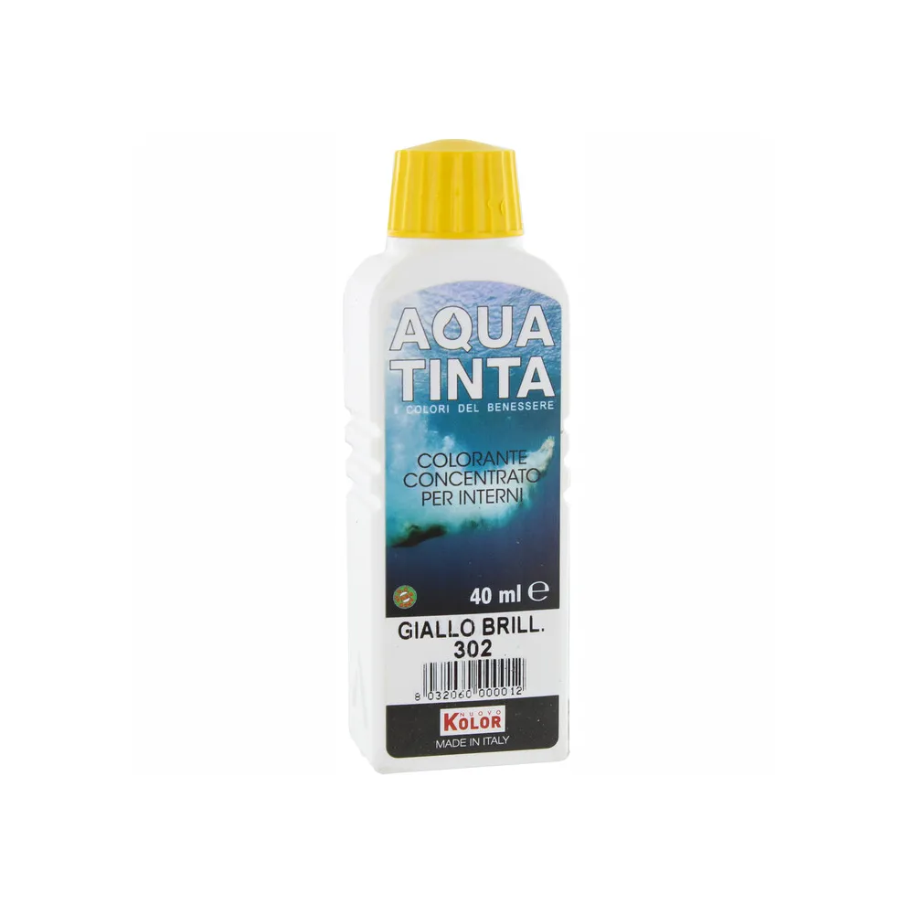 AQUATINTA P/INTERNI 40 ML GIALLO BRILLANTE 302 (10 AQUATINTA P/INTERNI 40 ML GIALLO BRILLANTE 302 (10