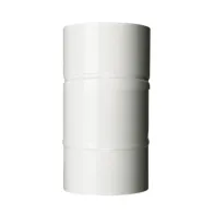 TUBO P/STUFA H  25 CM D 13 CM BIANCO