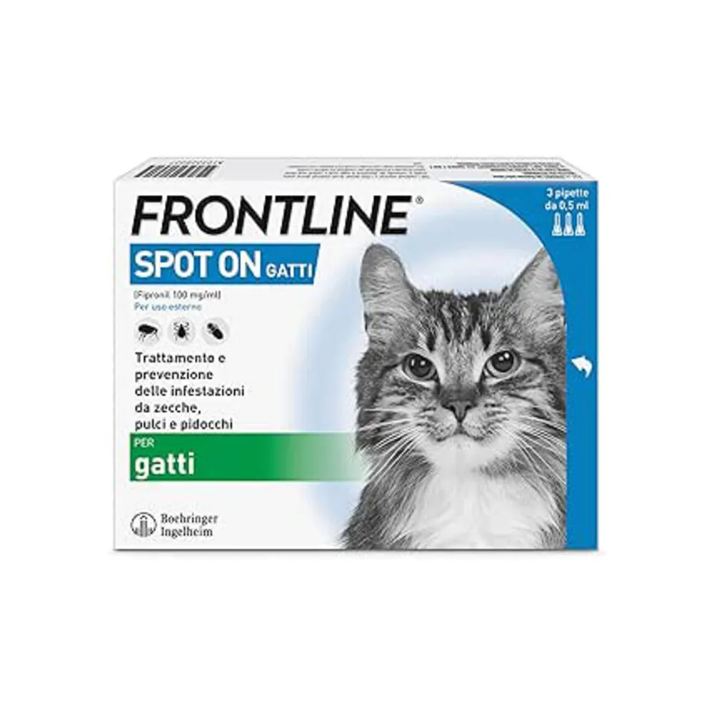 FRONTLINE SPOT-ON GATTI 3 PIPETTE FRONTLINE SPOT-ON GATTI 3 PIPETTE