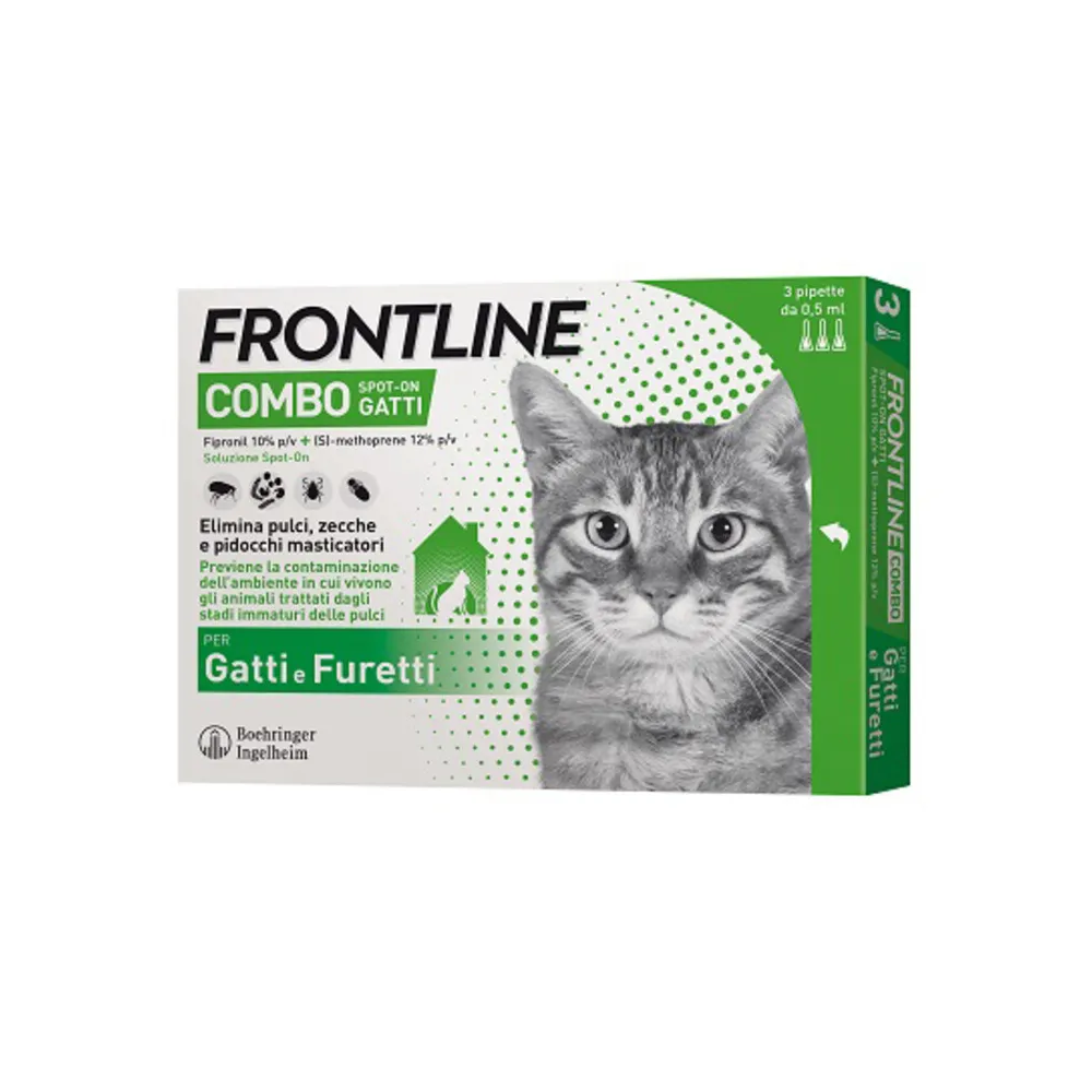 FRONTLINE COMBO GATTI 3 PIPETTE FRONTLINE COMBO GATTI 3 PIPETTE