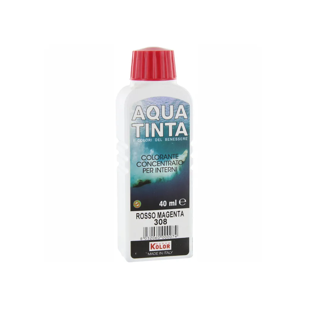 AQUATINTA P/INTERNI 40 ML ROSSO MAGENTA 308 (10 AQUATINTA P/INTERNI 40 ML ROSSO MAGENTA 308 (10