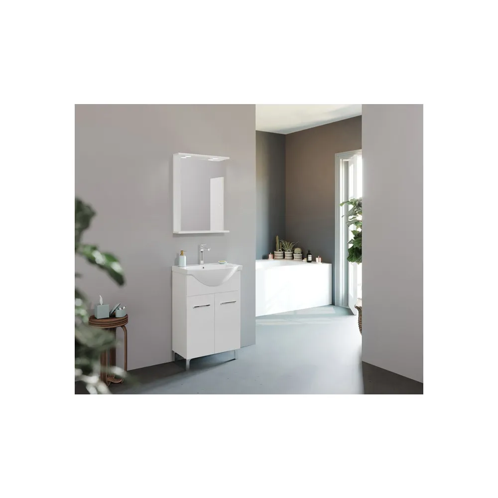 MOBILE BAGNO DESY 58 COMPLETO BIANCO