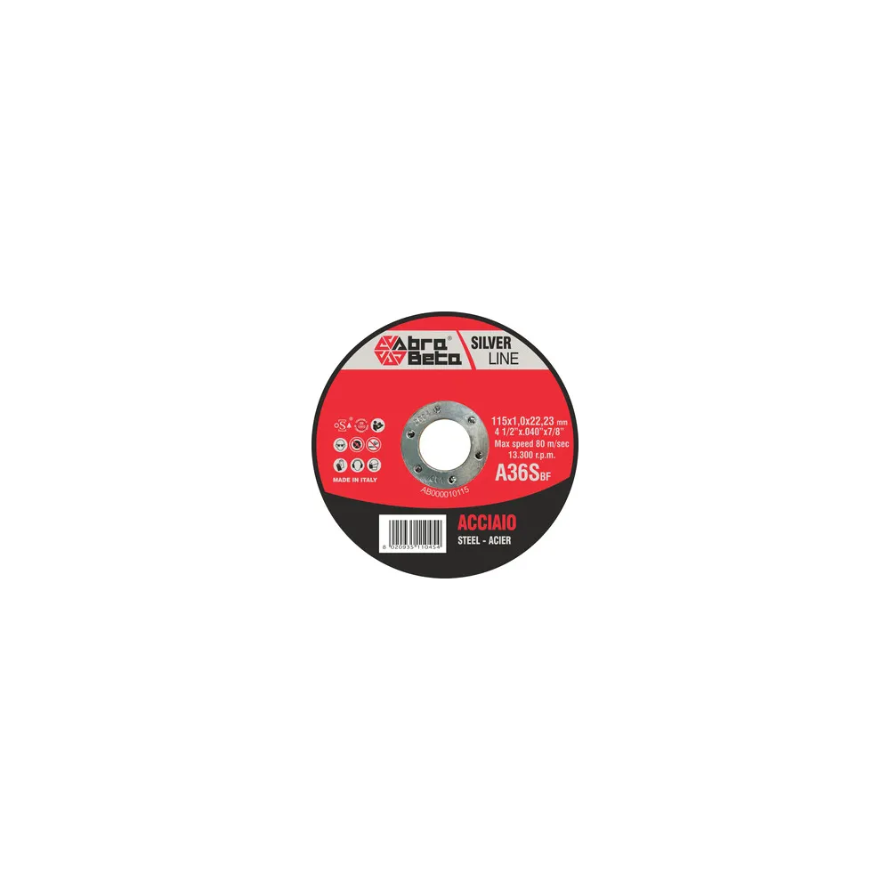 ABRABETA DISCO P/FERRO D 115X1