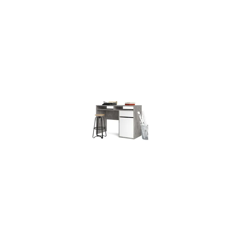 KIT SCRIVANIA FUNCTION PLUS 110X48X77 CEMENTO