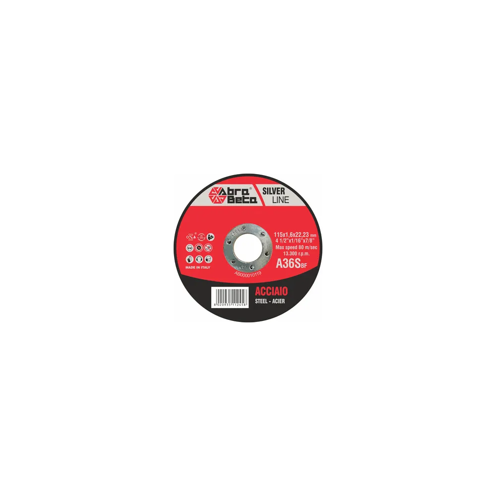 ABRABETA DISCO P/FERRO D 115X1