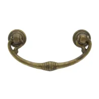 BL MANIGLIA 03027  82X40 MM OTTONE ANTICATO