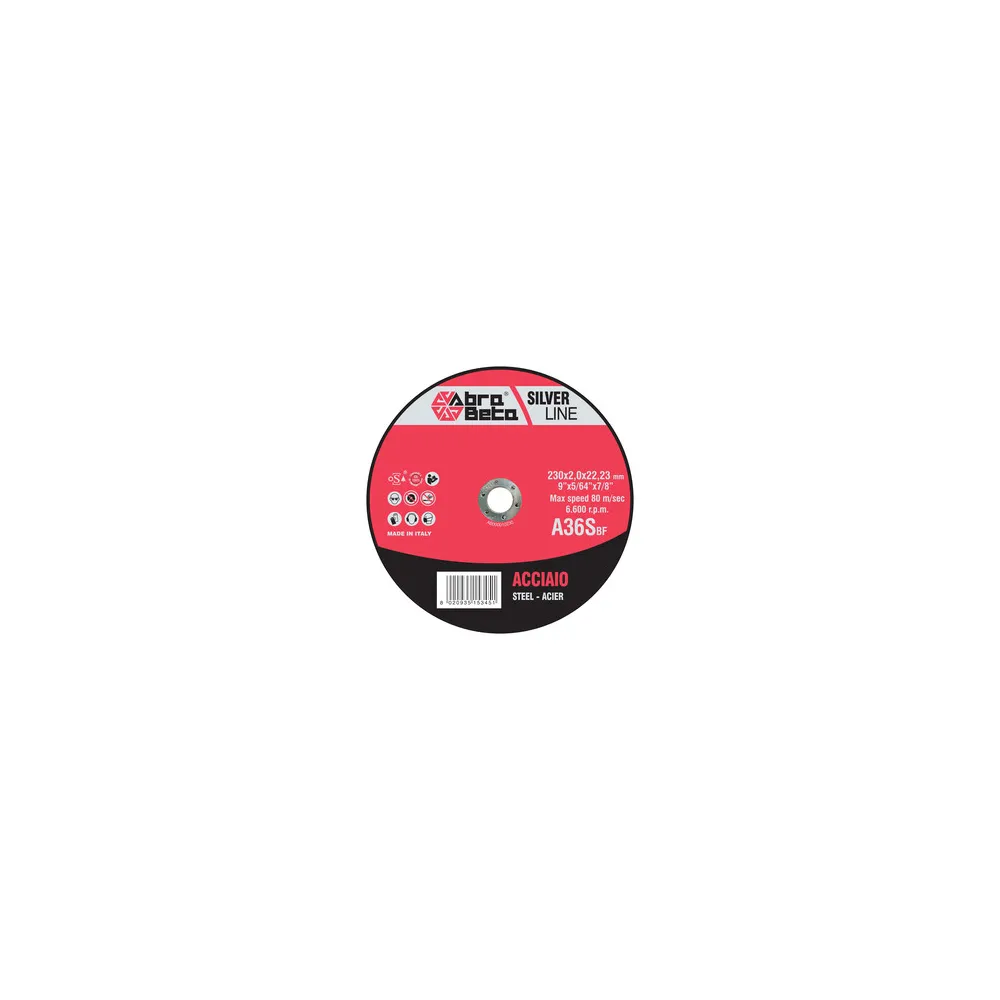 ABRABETA DISCO P/FERRO D 230X2