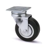 RUOTA MOBILE D 40 MM GOMMA DOPPIA COR 160 PIASTRA (20