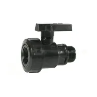 PL RACCORDO POLIPROP VALVOLA A SFERA MF 1 (3