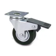 RUOTA MOBILE D 40 MM GOMMA 160 BIS PIASTRA C/FR (12