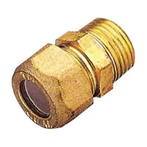 PL RACCORDO OTTONE DIR. BICONO M/GAS 10X1/2 PES