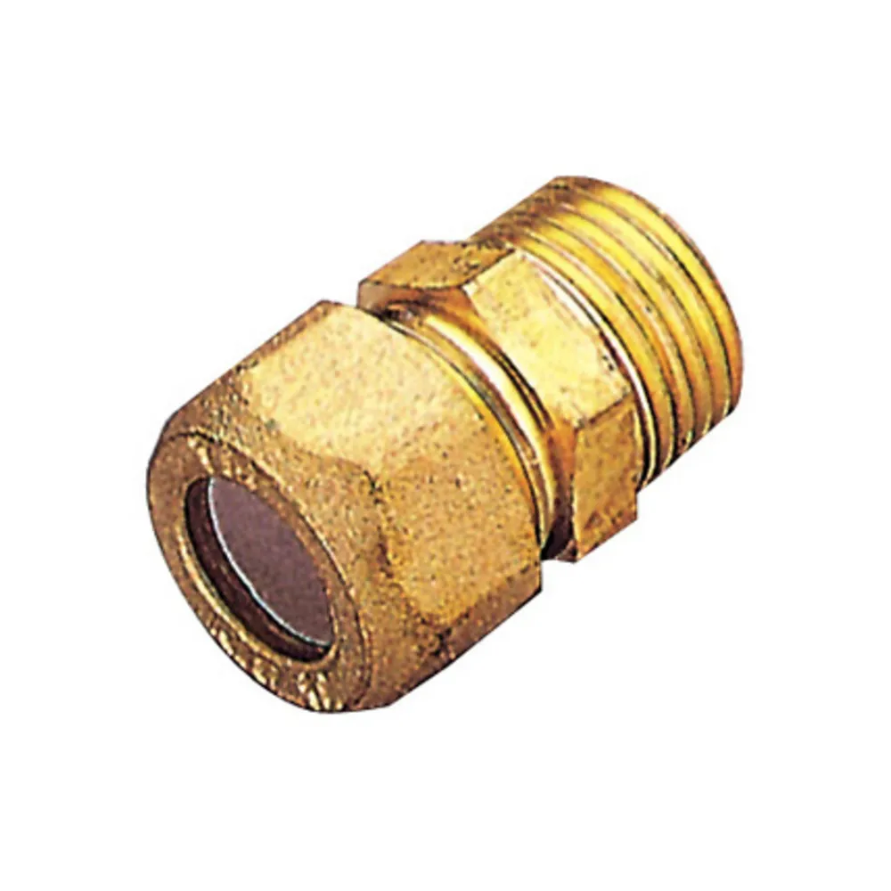 PL RACCORDO OTTONE DIR. BICONO M/GAS 10X1/2 PES