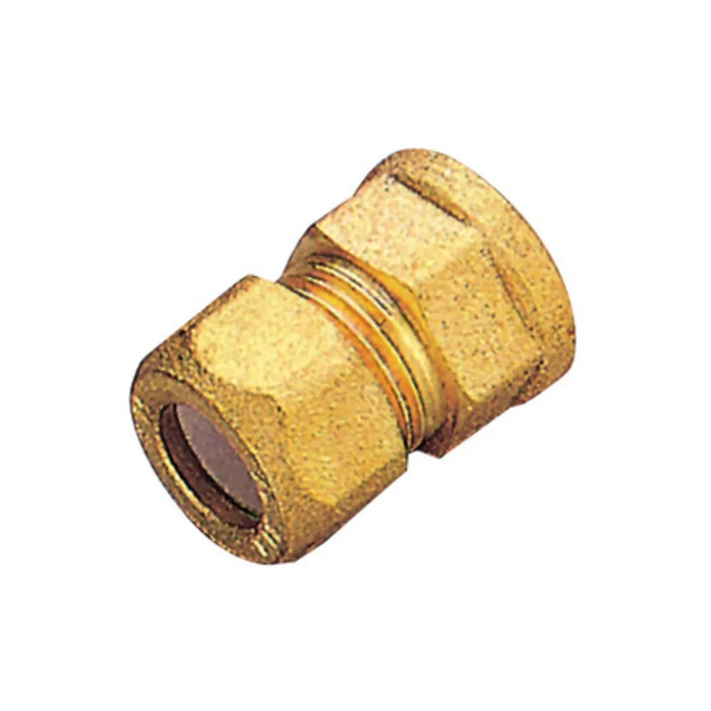PL RACCORDO OTTONE DIRITTO BICONO F/GAS 12X1/2 PES