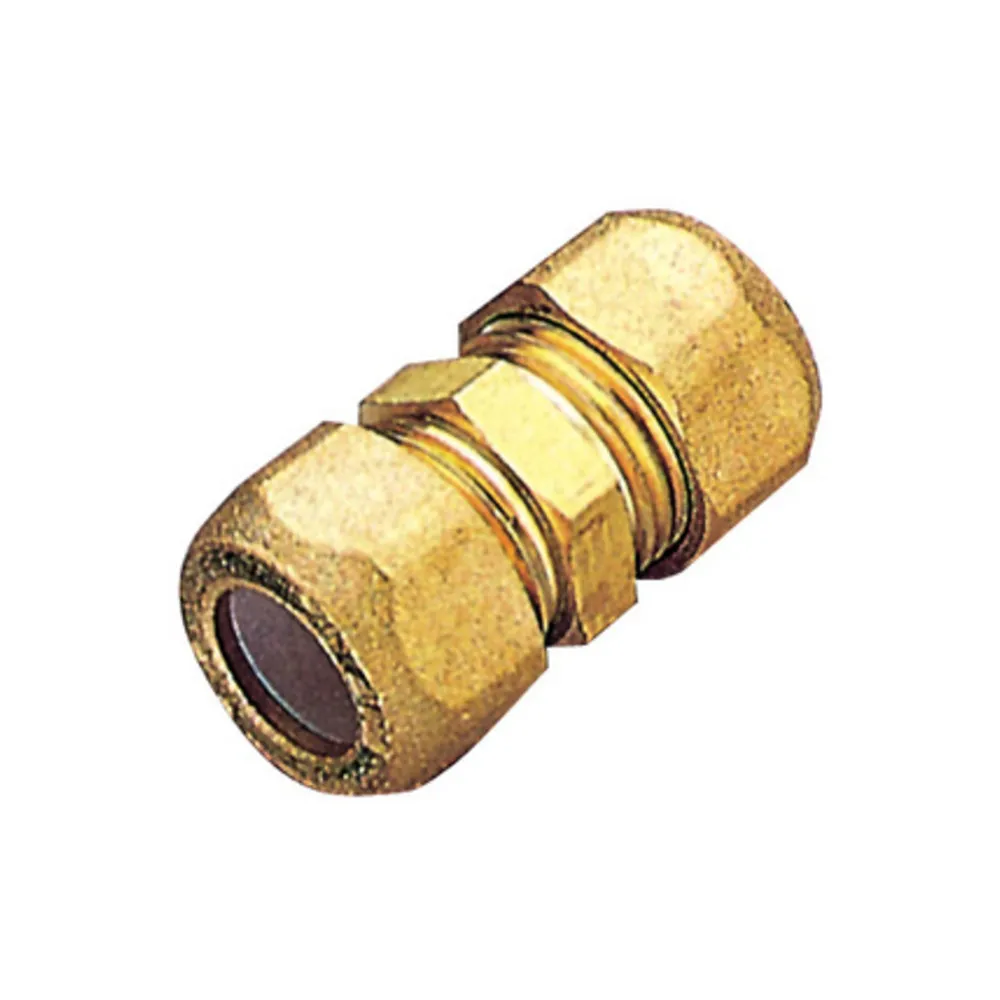 PL RACCORDO OTTONE DIRITTO DOPPIO BICONO 12 PES