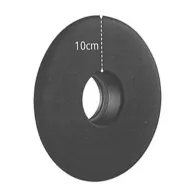 ROSONE P/STUFA A PELLET CORONA 10 CM D  8 CM NERO OPACO
