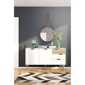 KIT CREDENZA 2 ANTE + 3 CASSETTI 147X39X91 OSLO