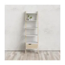 KIT LIBRERIA 4 RIPIANI + 1 CASSETTO 55X48X180 OSLO