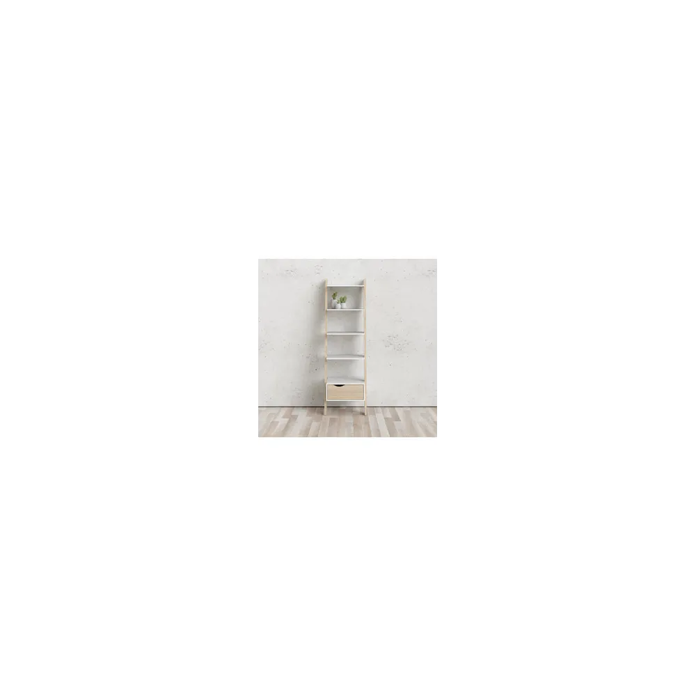 KIT LIBRERIA 4 RIPIANI + 1 CASSETTO 55X48X180 OSLO KIT LIBRERIA 4 RIPIANI + 1 CASSETTO 55X48X180 OSLO