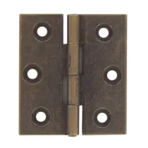 CERNIERA FRESATA PIANA OTTONE BRONZ 40X35 MM** (24
