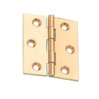 CERNIERA FRESATA PIANA OTTONE BRONZ 60X50 MM** (24