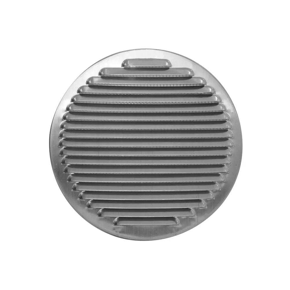 GRIGLIA AERAZIONE ALLUM C/RETE ANTINS D 150 MM GRIGLIA AERAZIONE ALLUM C/RETE ANTINS D 150 MM