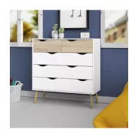 KIT CASSETTIERA 5 CASSETTI OSLO 98X39X100 CM