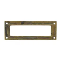 PORTAETICHETTA OTTONE 45123 80X29 MM ANTICATO** (25