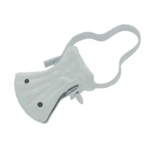 SC PINZA P/TENDE C/ARCO LACCATO BIANCO 10 PZ (5