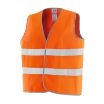 GILET ALTA VISIBILITA ARANCIO OMOLOGATO