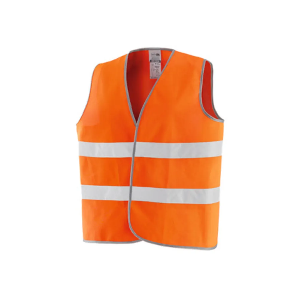 GILET ALTA VISIBILITA ARANCIO OMOLOGATO
