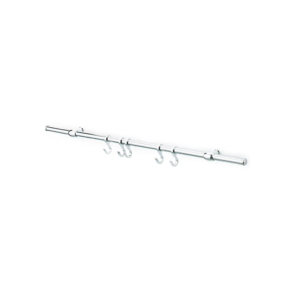 KIT SOTTOPENSILE C/GANCI NICHEL SATINATO 90 CM