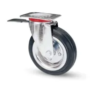 RUOTA INDUSTRIALE D  80 GOMMA 80BIS PIASTRA GIR FRE