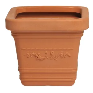 VASO IN PLASTICA FESTONATO 40X40XH35 CM PRESTIGE
