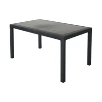TAVOLO HOUSTON RESINA 150X90XH74 CM ANTRACITE