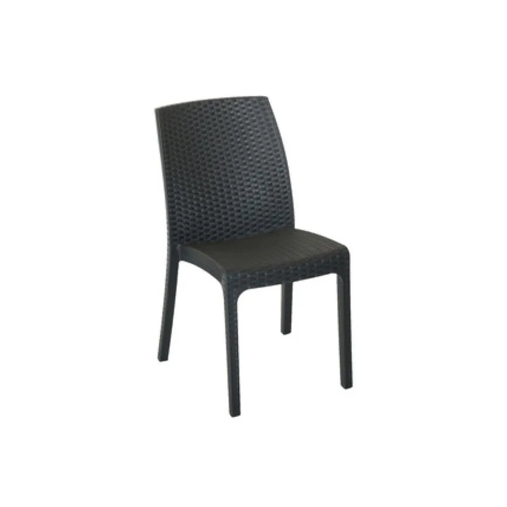 SEDIA RESINA VIRGINIA 47X59XH86 CM ANTRACITE