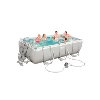 PISCINA C/TELAIO E POMPA 404X201XH100 CM 56441