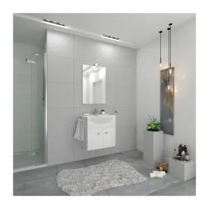 MOBILE BAGNO EMMA 58 SOSP. C/SPECCHIO BIANCO