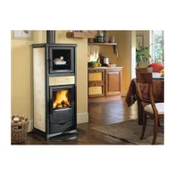 STUFA LEGNA C/FORNO  9.1 KW ROSSELLA PLUS  EVO PANNA