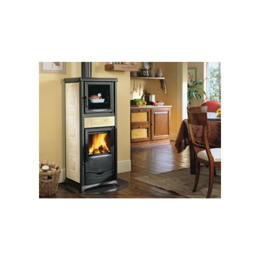 STUFA LEGNA C/FORNO 9.1 KW ROSSELLA PLUS EVO PANNA STUFA LEGNA C/FORNO 9.1 KW ROSSELLA PLUS EVO PANNA