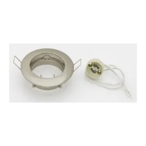 FARETTO INCASSO FISSO P/LED GU10 NIKEL SATIN (5