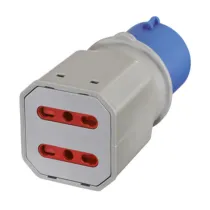 ADATTATORE INDUSTRIALE 16A 220V 2PR BIP IP44 FIG. 7 (10
