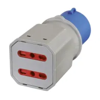 ADATTATORE INDUSTRIALE 16A 220V 2PR BIP IP44 FIG. 7 (10