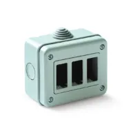 CASSETTA TONDO DA PARETE P/INTERNO 3P IP40