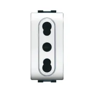 LIFE 4045 WH PRESA BIVALENTE BIANCO (12