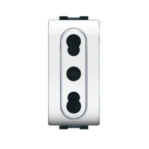 LIFE 4045 WH PRESA BIVALENTE BIANCO (12