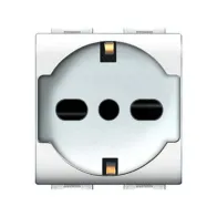 LIFE 4050 WH PRESA SCHUKO BIPASSO BIANCO (6