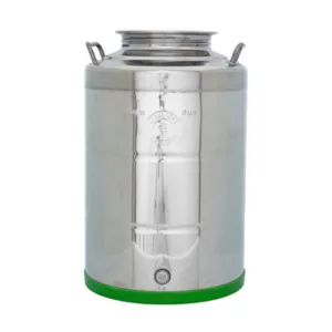 CONTENITORE ACCIAIO INOX P/OLIO 50 L STD