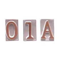 BL LETTERA D IN TERRACOTTA 5X9 CM (6