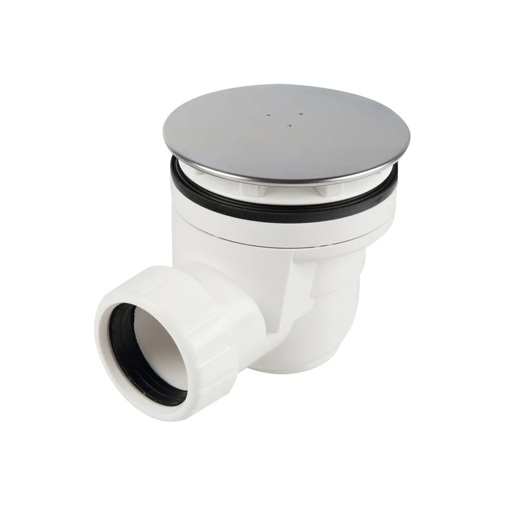 PILETTA SIFOIDE DOCCIA D 60 MM COPERCHIO INOX 90 MM
